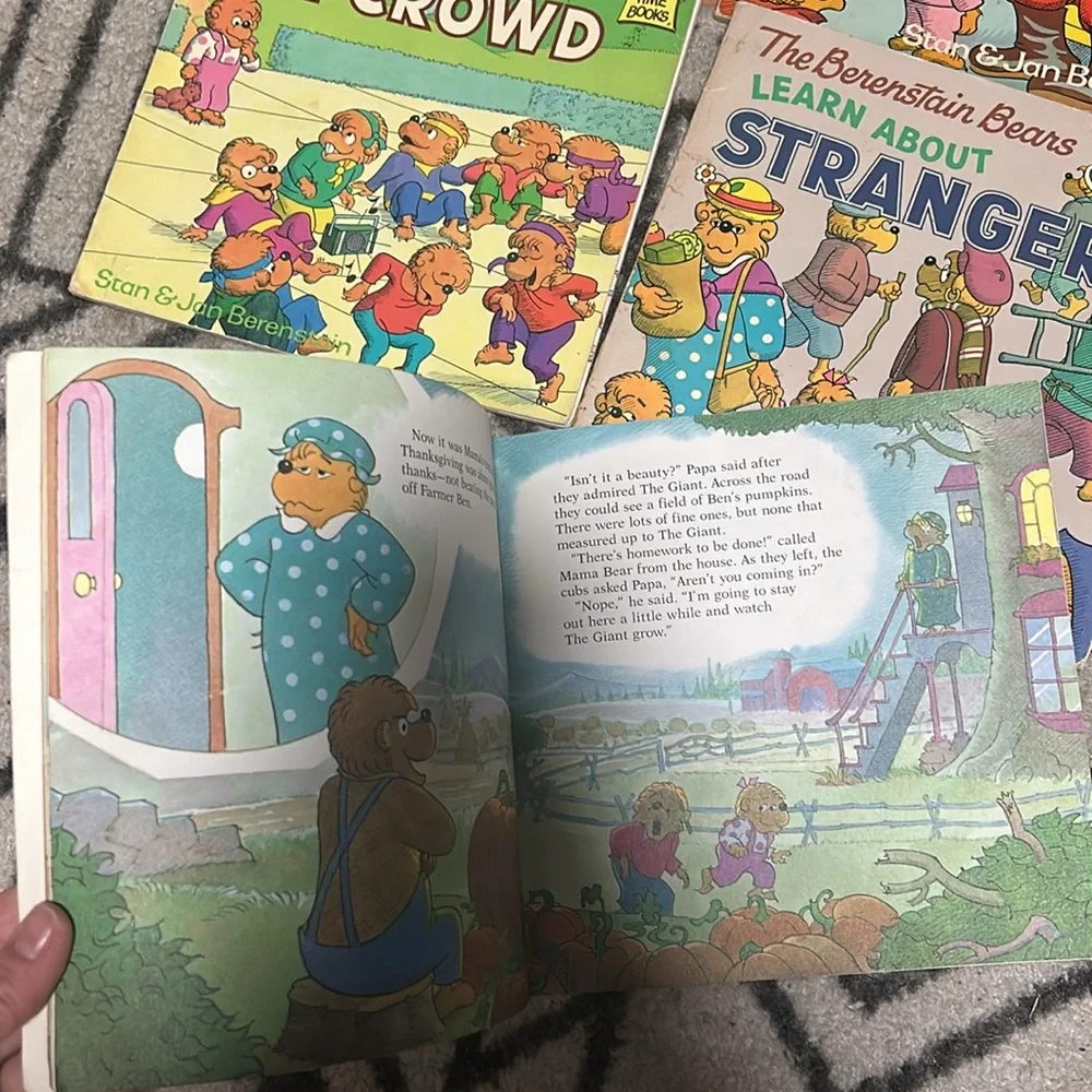 Berenstain Bears vintage kids soft cover books bundle lot set